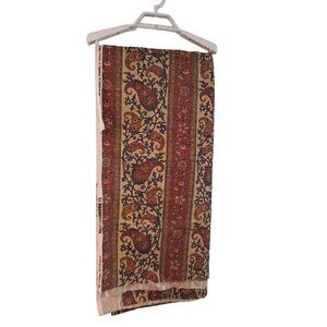 Waverly Fabic 54x106 aragon paisley blue beige red